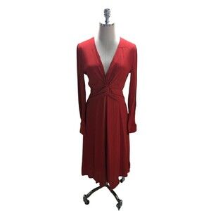 Equipment Dress Women's Size 4 Aura Orange Short Faun Dress Midi